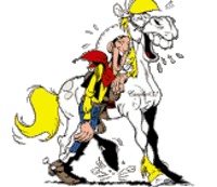 Gif animé Lucky Luke rit